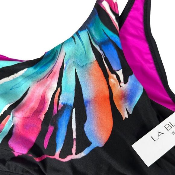 La Blanca Women's Plus Size 22W Prism Palm Bandeau Bikini Top - Picture 7 of 10